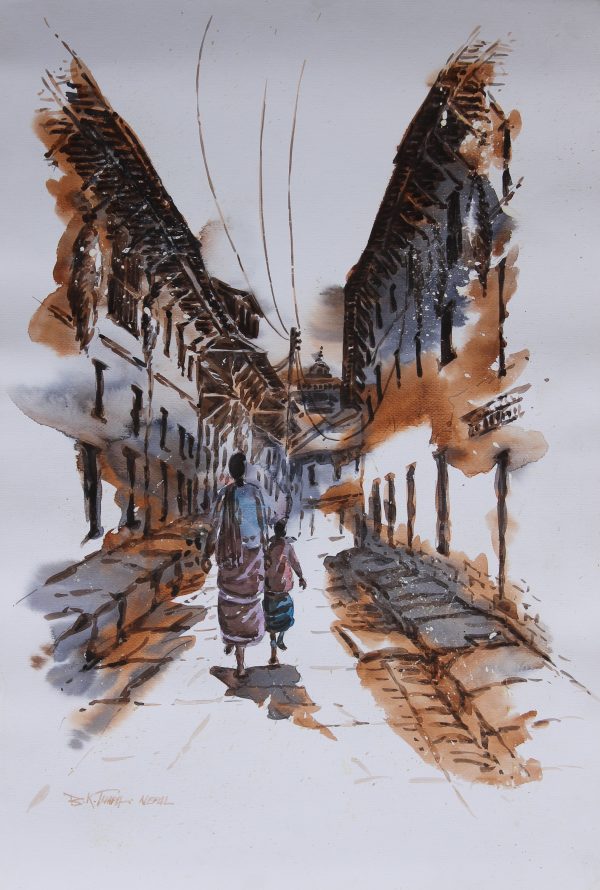 Street Scene from Khokana, Nepal