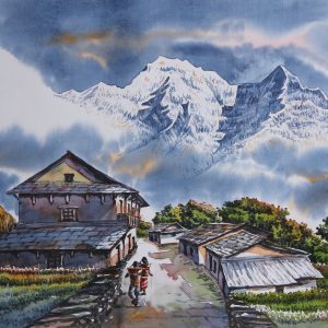 Annapurna Range with Ghandruk Village, Pokhara