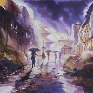 Vibrant Street Scene of Bhaktapur, Nepal