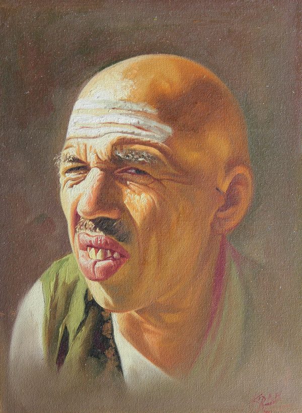 An Old Brahmin, faces of Nepal